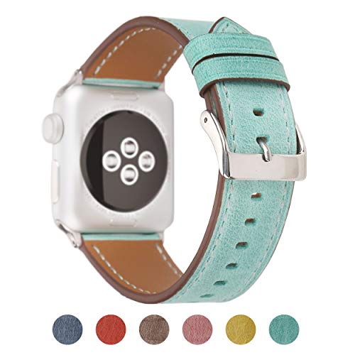 Pantheon Compatible Apple Watch Band 42mm 44mm for Women - Leather Band Compatible iWatch Bands/Strap for Series 4 3 2 1