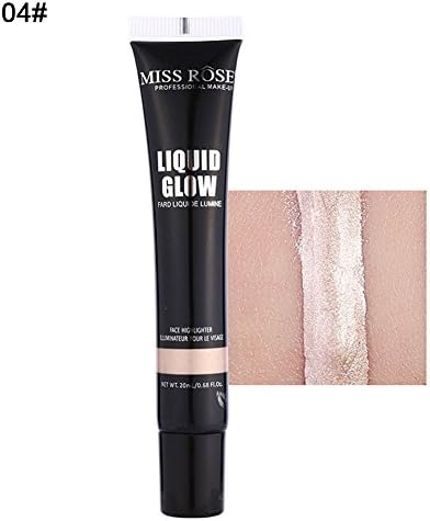 Face High Gloss Liquid Foundation,uniqueaur Contour Stereoscopic Illuminator Makeup Liquid Highlighter Brighten Bronzer