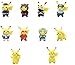 10 Pcs Pikachu Action Figures Cake Topper Decorations ,Children Mini Toys Cupcake Toppers for Birthday Party Supplies (Pikachu)