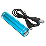 2600mAh Portable Blue External Power Bank Battery Charger for iPhone 5 4S 4 3GS i9300 (Light Blue)
