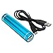 2600mAh Portable Blue External Power Bank Battery Charger for iPhone 5 4S 4 3GS i9300 (Light Blue)