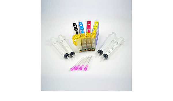 Compatible fácil de rellenar cartuchos de tinta recargables para Epson  T0601 T0604 C88 CX3800 CX3810 CX4200 CX4800 CX5800 F CX7800 : Amazon.es:  Informática