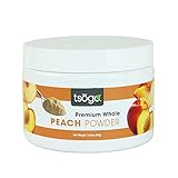 Tsogo Premium Whole Fruit Peach Powder, 99g 48 Servings of Premium Quality 100% Whole Freeze-Dried Peach Fruit Powder - No Added Flavors, Fillers or Sugars