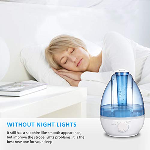 Balight Cool Mist Humidifiers,3L/0.8Gal Ultrasonic Air Humidifiers for Bedroom Baby Pregnant Woman Home Office,Moisturing Purifying Air, Whisper-Quiet Operation,12-16 Hrs Working Time,Auto Shut-Off
