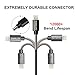 iPhone Charger Cable SHARLLEN Spring iPhone Cable 6FT 3Pack Long iPhone Data Cable Wire USB Fast iPhone Charging Cord Compatible iPhone XS/MAX/XR/X/8/7/6/5/iPad/iPod(Black)