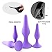 Upinva Sexy Toys 5PCS Anal Plug Set Medical Silicone Enema Bulb Clean Anal Silicone Douche for Men Women