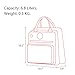 HaloVa Diaper Bag, Mini Baby Nappy Bag, Mommy Maternity Tote Bag, Fashionable Shoulders Backpack, with Thermal Insulated Bottle Pockets and Headphone Hole, Black