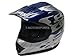 TMS Youth Kids Blue Flame ATV Dirt Bike Motocross Helmet with Goggles and Gloves (Small)