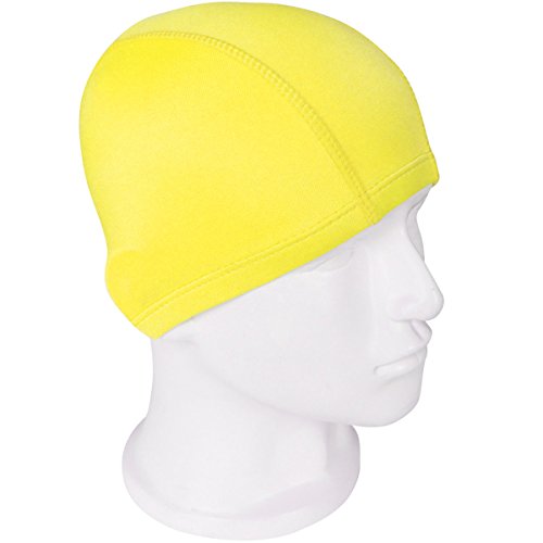 Quality Yes QY 2PCS Bright Yellow And Hot Pink Color Superior Cloth Fabric Bathing Cap Swimming Cap