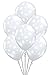Qualatex Snowflakes-A-Round Biodegradable Latex Balloons, Diamond Clear Color, 11-Inches (12-Units)