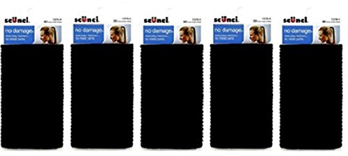 Scunci Effortless Beauty Large No-damage Elastics, 4 MM (150 pieces)