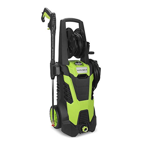 Arksen 3000 PSI 1.7 GPM 14.5 AMP Electric Pressure Washer with (5) Nozzle Adapter with Hose Reel, Green
