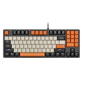 Havit Mechanical Keyboard Wired 89 Keys Gaming Keyboard Red Switch Keyboard with PBT Keycaps for PC Gamer Computer…