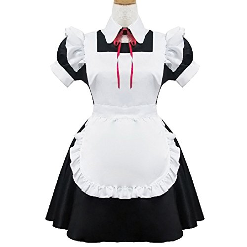 Horries Women's Anime Cosplay French Apron Maid Fancy Dress Costume