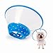 Fancy baby Adjustable Recovery Dog Cone Cat Cone Clear Padded ECollar with Breathable Soft Edge Plastic Soft Cone Designed for Cats and Puppies
