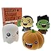 Purple Ladybug Novelty Slow Rising Halloween Spooky Jumbo SQUISHIES Pack: Gift Box Includes Vampire, Ghost, Pumpkin, and Frankenstein Kawaii Soft Squishy Toys - Squishys are Great Sensory Toys!