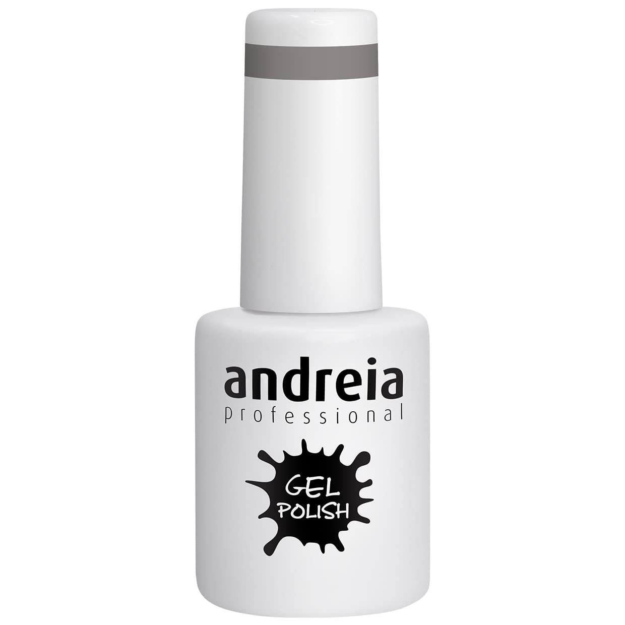 Andreia Semi-Permanent Nail Gel Polish for UV/LED Lamp - Intense Shine and 4 weeks Lasting Manicure Nail Gel Varnish - Colour 275 Grey - Soft Shades of Nude 10.5 ml