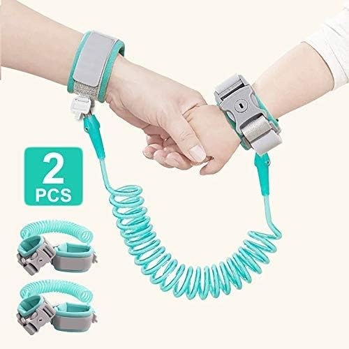 SMBOX Baby Reins Walking Harness, 2PCS Anti Lost Safety Wrist Cuff with Lock + 1.5m Bungee Straps Link for Toddlers Kids, Children - Image 3
