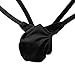 ACSUSS Men's Grape Smugglers Micro Pouch Thongs V-String Bikini Briefs Underwear Black X-Large(Waist 38.0-59.0