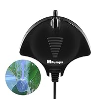 Mylivell Quietest Aquarium Air Pump Ultra Silent High Energy Saving Oxygen Air Pump Aquarium for Fish Tank with Air Stone and Silicone Tube Black