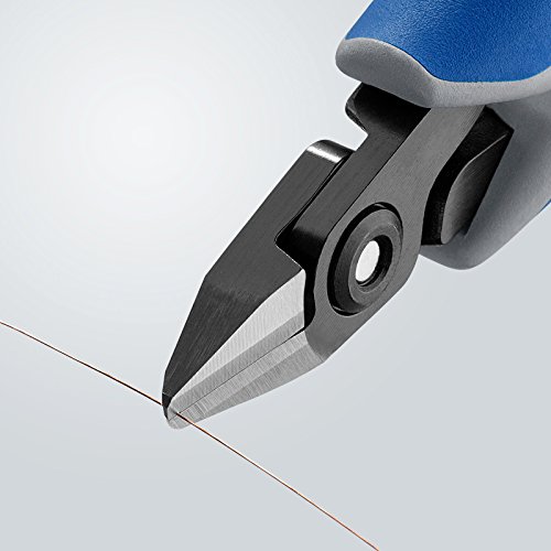 Knipex Präzisions-Elektronik-Seitenschneider brüniert, mit Mehrkomponenten-Hüllen 125 mm 79 42 125 Z – Bild 4