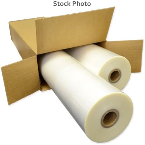 27" Clear 5 Mil Thermal Roll Lamination Film (Quantity 2) w/ 1" Core from ABC Office