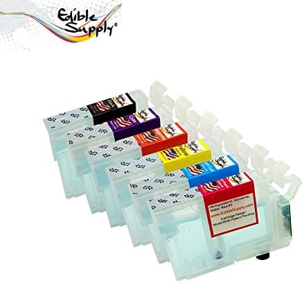 Edible Supply Refillable T0791/ T0792/ T0793/ T0794/ T0795/ T0797 Cleaning Cartridge Set