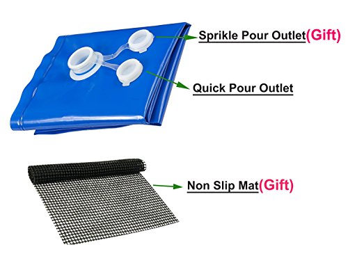 Premium Wheelbarrow Water Bag, Water Storage Bladder, Garden & Farm & Equestrian Water Container Carrier Cart -21Gallon/80L-Simple Solution to Transporting Water Where There is No Hosepipe Available - Thumbnail 2