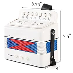 Tosnail Kids Accordion Toy 10 Keys Buttons Control