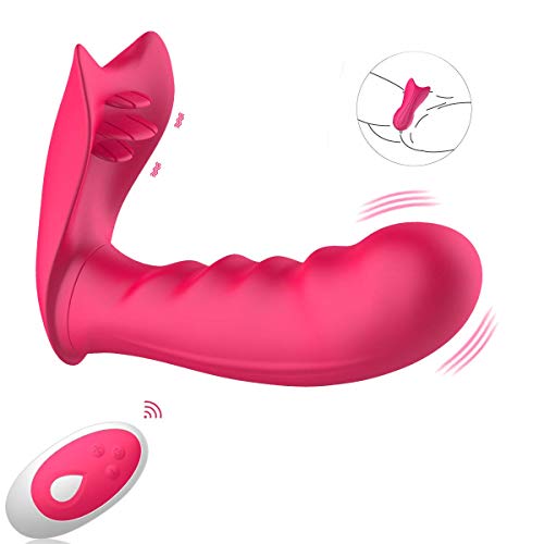 Wearable G spot Butterfly Vibrator,Wireless Remote Control Clitoris Vibrating Dildo with 10 Vibration Pattern,Rechargeable Waterproof Female Masturbation Adult Sex Toys for Couple and Women
