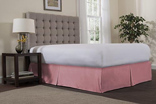 Reversifi - Center Pleat Bed Skirt - 18 Colors Avalaible - Full Size - Crystal Rose