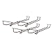 Wallniture Brix Under Cabinet Stemware Rack, 17