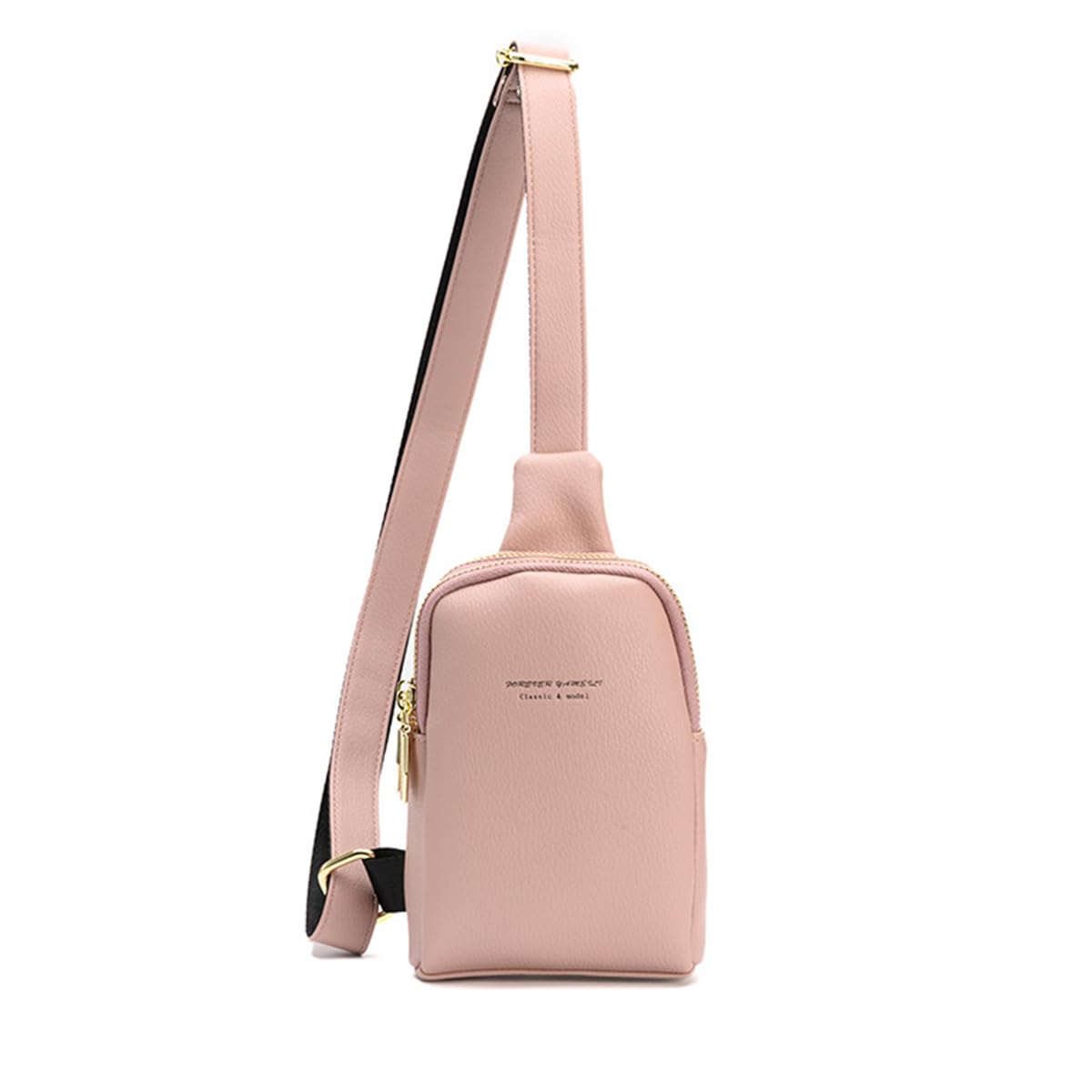 NICOLE & DORIS Women Sling Bag Crossbody Shoulder Chest Bag Small Multifunction Messenger bag Lipstick Bag for Girls Mini Handbag Lightweight with Card Slots Pink