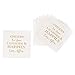 Crisky 100 Count Bridal Shower Napkins Disposable Cocktail Napkins 3-Ply Gold Foil Text Beverage Napkins for Engagement Party Decorations & Wedding Shower