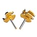 Wrisky 2Pcs Tongue & Groove Router Bit 3/4