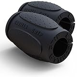 Gorilla Grip Weightlifting Thick Grips Fitness Accessory for Barbells, Dumbbells & Kettlebells – Rapidly Strengthen Forearms, Biceps, Chest & Triceps Bodybuilding and Strongman Training