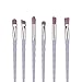 OVERMAL 6Pcs Colorful Cosmetic Eyebrow Eyeshadow Brush Makeup Brush Sets Kits Tools