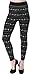 Simplicity Women's Nordic Snowflake Reindeer Knitted Fleece Lined Leggings