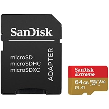 SanDisk Extreme 64GB microSDXC UHS-3 Card - SDSQXAF-064G-GN6MA [Newest Version]