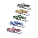 IronBuddy 10 Pack Music Note Clips Music Clips Page Holder Plastic Sheet Clips Book Clips Bookmarks Stationery Clips for Paper (Multicolor Transparent)