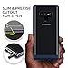Note 9 Case, VRS Design Transparent Dual Layer Heavy Duty Protection Galaxy Note 9 [Crystal Bumper] (Blue)