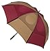 GustBuster Proseries Gold 62-Inch Style 2 Golf Umbrella (Tan/Burgundy)