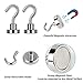 EVISWIY Strong Magnetic Hooks Refrigerator for Hanging Keys Grill Tools Heavy Duty Small Neodymium Magnets Hooks Hangers for Cruise Cabins Fridge Classroom Kitchen Office Garage 25 Pack