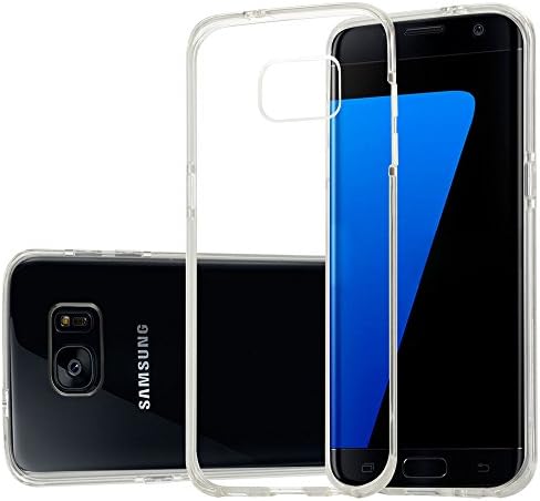 Galaxy S7 Edge Case, GearDawn [Premium Flexible] Ultra-Slim Protective Light-Weight Reinforced Shock-Absorption TPU Bumper &amp; Anti-Scratch Clear Dotted Buffer Back, For Samsung Galaxy S7 Edge (Clear)