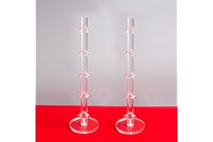 WEIHAOSKY 2 Pack Sunglass Holder Acrylic Display Stands, Clear Eyeglass Holder Stand Sunglasses Holder Organizer, Acrylic Glasses Display for Selling, Displaying and Storing Glasses Sunglass (5 Layers)