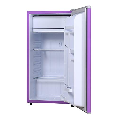 RCA RFR321PURPLE 3.2 Cu Ft Compact Fridge, Mini Refrigerator, Purple