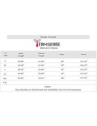 TAM WARE - Mini vestido casual para mujer