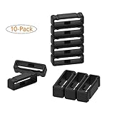 10-Pack Replacement Fastener Ring for Garmin Fenix 3/Fenix 3 HR/Fenix 3 Sapphire/Fenix 5X/Fenix 5X Plus/Descent Mk1/Quatix 3/Forerunner 225/ Tactix Bravo Silicone Band Keeper Security Loop
