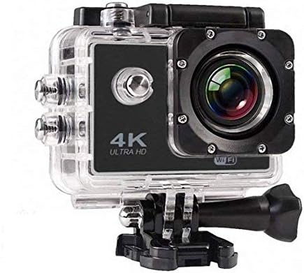 JIKRA 4K Ultra HD Water Resistant Sports Action Camera with 2 Inch Display & Wrist Remote Control (16MP, Black)