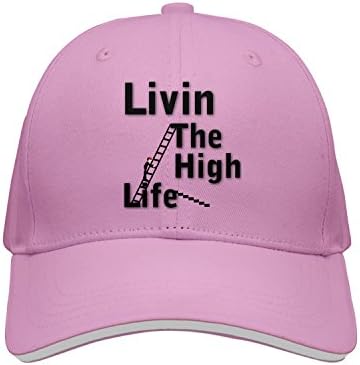 klkikewe Unisex Livin The High Life Vintage Baseball Hats Fitted Caps